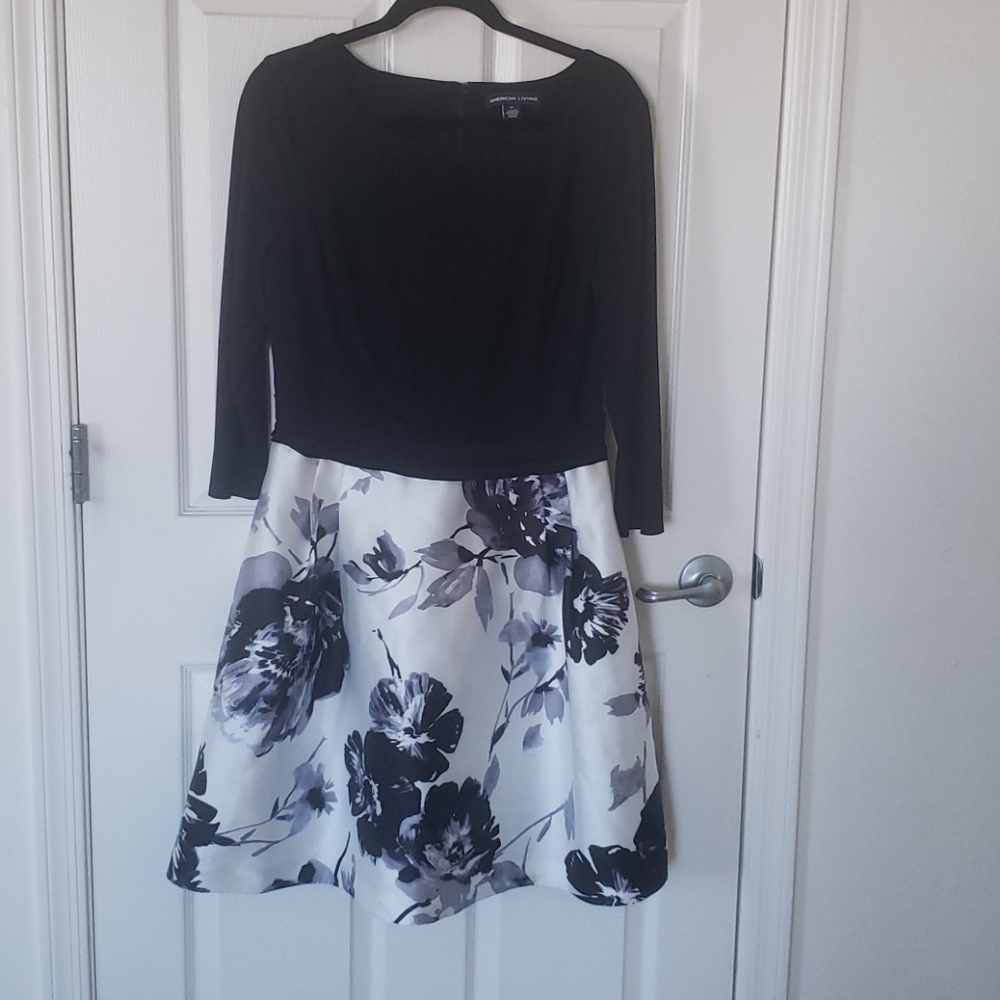 Black and White Cocktail Dress